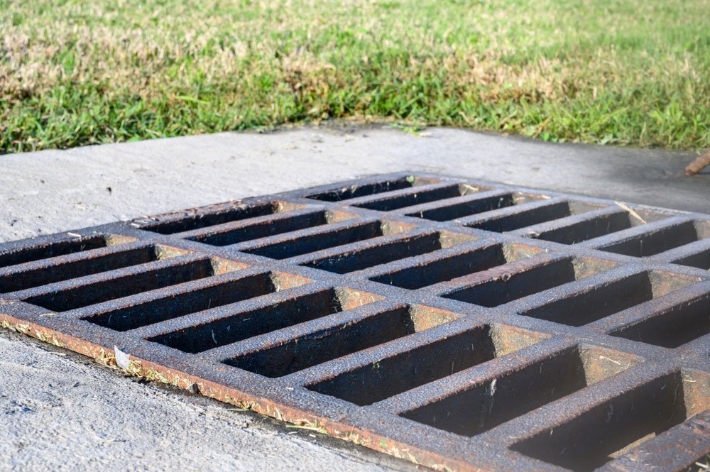 Storm water cast iron grate